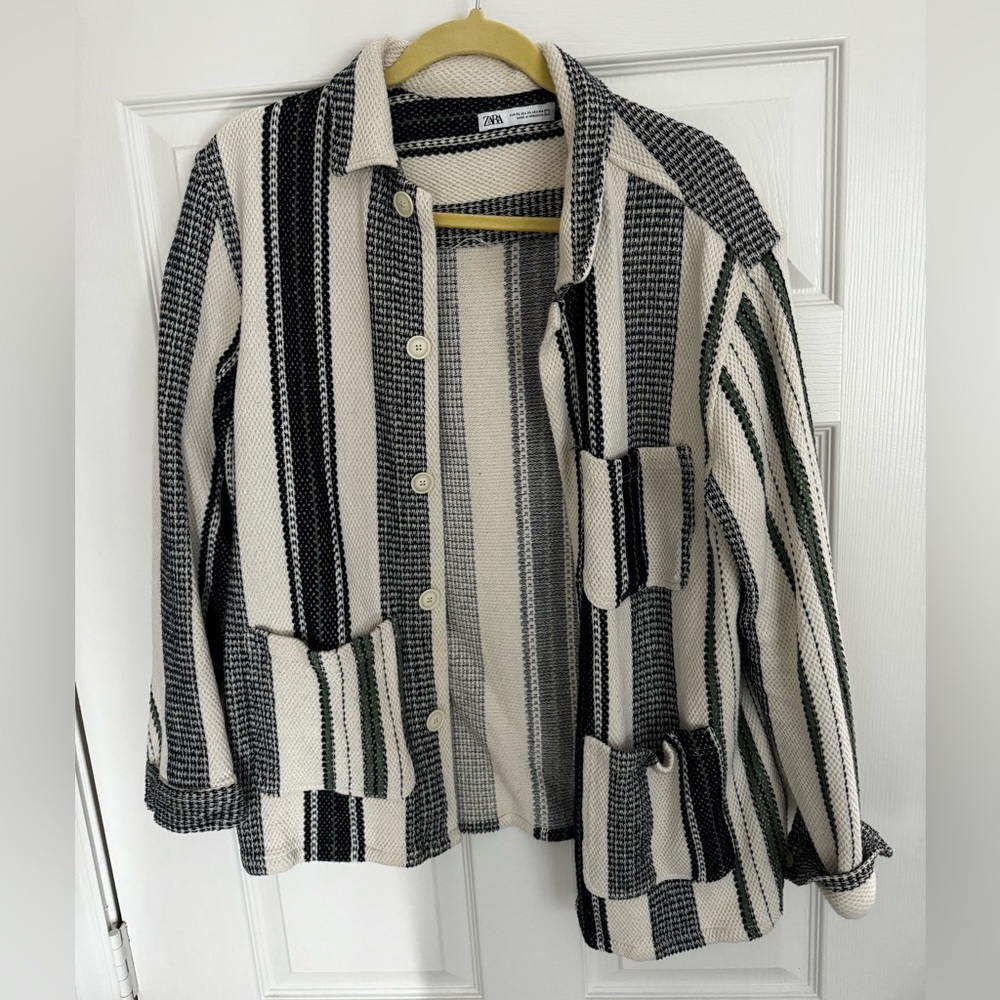 Zara striped overshirt
